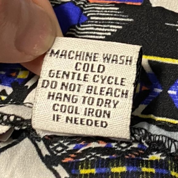 Poof! Aztec Festival Wide Leg Pants Size Medium - Picture 4 of 4